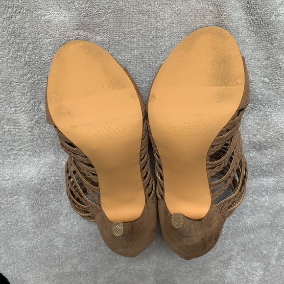 Lauren Conrad Heels Size 7 Tan Like New Spumoni - Picture 6 of 7